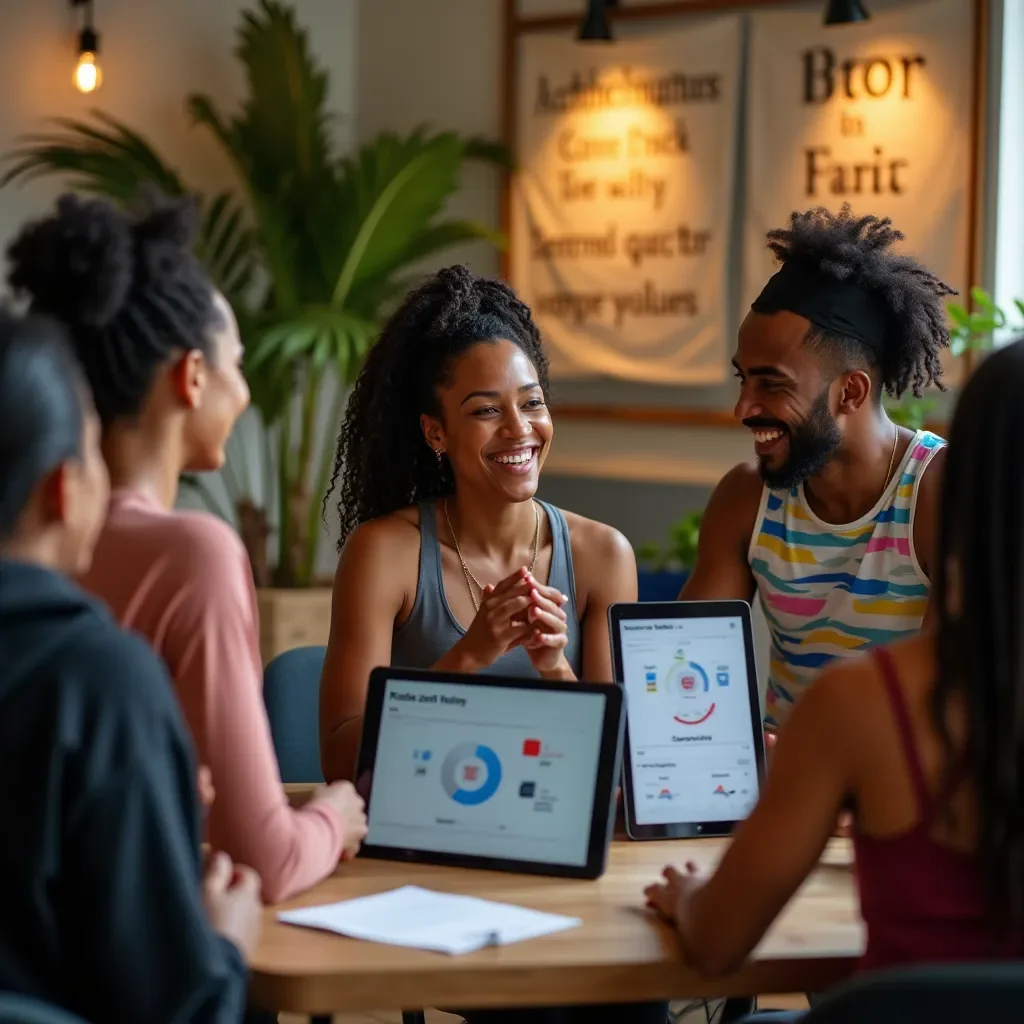 Modern office workspace